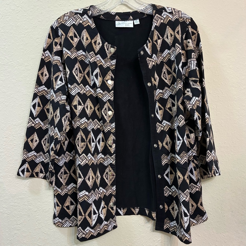 Vintage Studio Works Sport Woman Blazer Jacket Top Size 1X